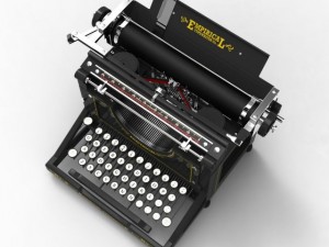 antique typewriter Modello 3D