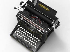 antique typewriter 3D Model