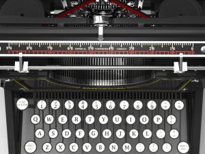 antique typewriter Modello 3D