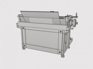 antique typewriter 3D Model