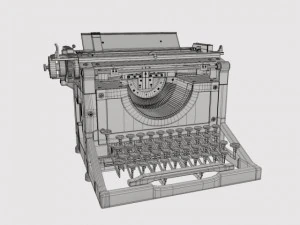 antique typewriter 3D Model