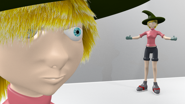 anime girl model 3D 모델 .c4d .max .obj .3ds .fbx .stl .blend 