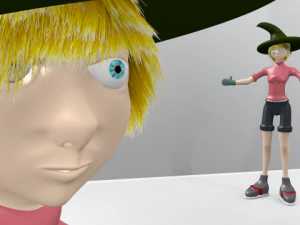 アニメの女の子モデル 3Dモデル