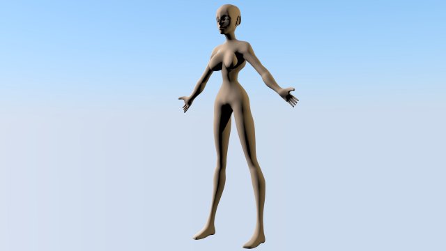 fairy 3D Model .c4d .max .obj .3ds .fbx .stl .blend 