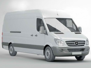van mercedes benz sprinter 3D मॉडल