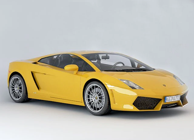 lambo gallardo 3D Model .c4d .max .obj .3ds .fbx .stl .blend 