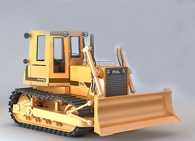 tractor 3D मॉडल .c4d .max .obj .3ds .fbx .stl .blend 