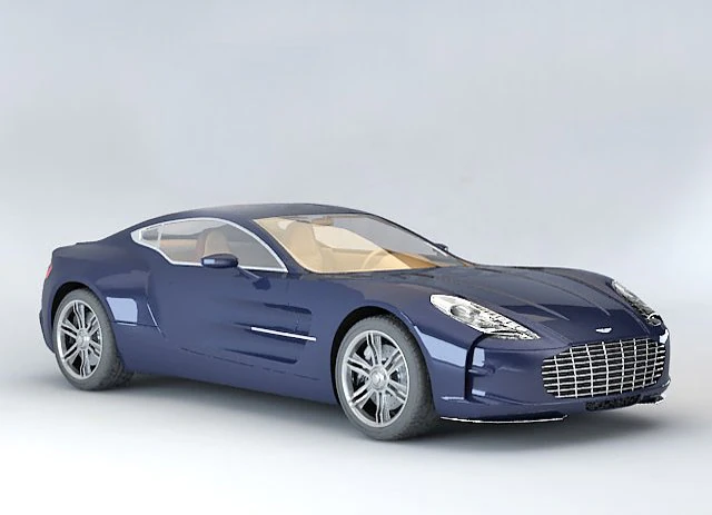 aston one77 3D Model .c4d .max .obj .3ds .fbx .stl .blend