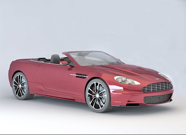 aston dbs volante Modelo 3D .c4d .max .obj .3ds .fbx .stl .blend 