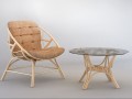 armchair and table 3D मॉडल