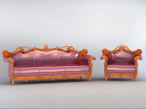 set of classical furniture 3D Model