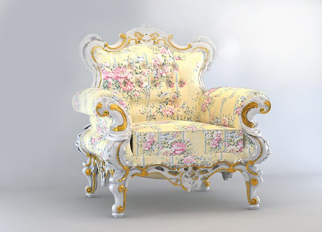 chair 3D Model .c4d .max .obj .3ds .fbx .stl .blend 