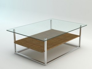 glass table the hammock by koichi futatsumata 3D-Modell