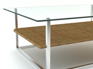 glass table the hammock by koichi futatsumata 3D 모델