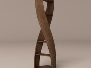 spiral wood shelf mydna 3D-Modell