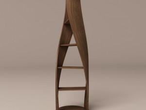 spiral wood shelf mydna Model 3D