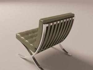 barcelona chair Modelo 3D