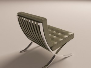 barcelona chair Modelo 3D