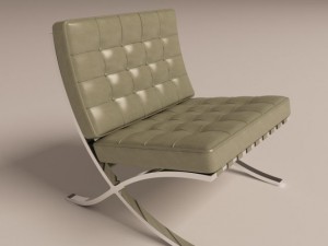 barcelona chair Modelo 3D