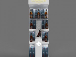 camus cognac tradeshow stand Model 3D
