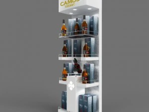 camus cognac tradeshow stand 3D Model