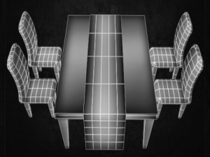 dining table 01 3D-Modell