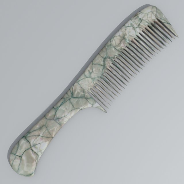 hair comb 3D 模型 .c4d .max .obj .3ds .fbx .stl .blend 