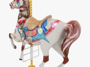 carousel horse Modelo 3D