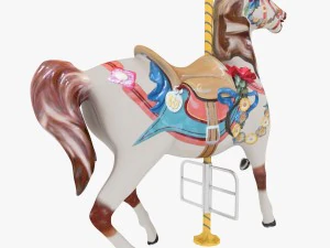 हिंडोला घोड़ा 3D मॉडल