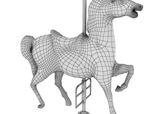 हिंडोला घोड़ा 3D मॉडल