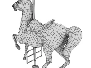 हिंडोला घोड़ा 3D मॉडल