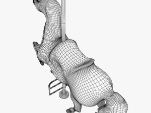 हिंडोला घोड़ा 3D मॉडल