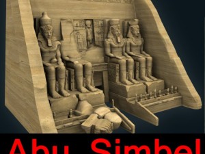 abu simbel 3D मॉडल