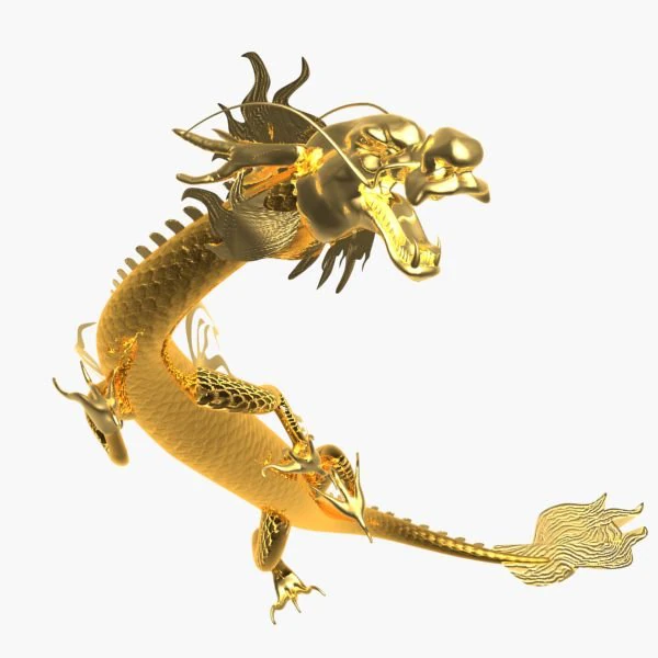 chinese dragon 3D Model .c4d .max .obj .3ds .fbx .stl .blend