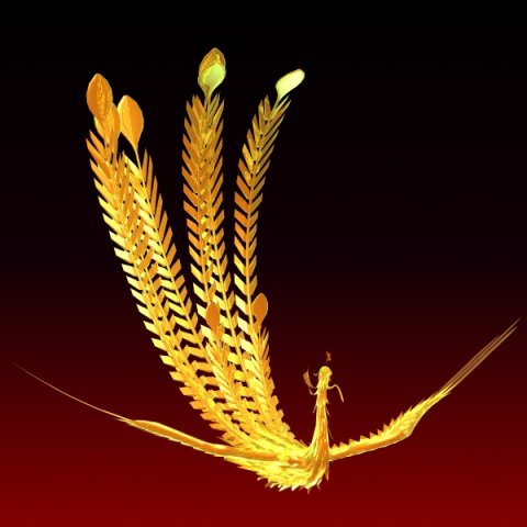 phoenix Model 3D .c4d .max .obj .3ds .fbx .stl .blend 