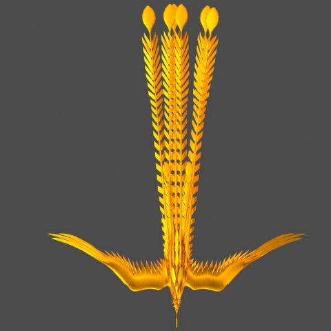 phoenix 3D Model in Bird 3DExport
