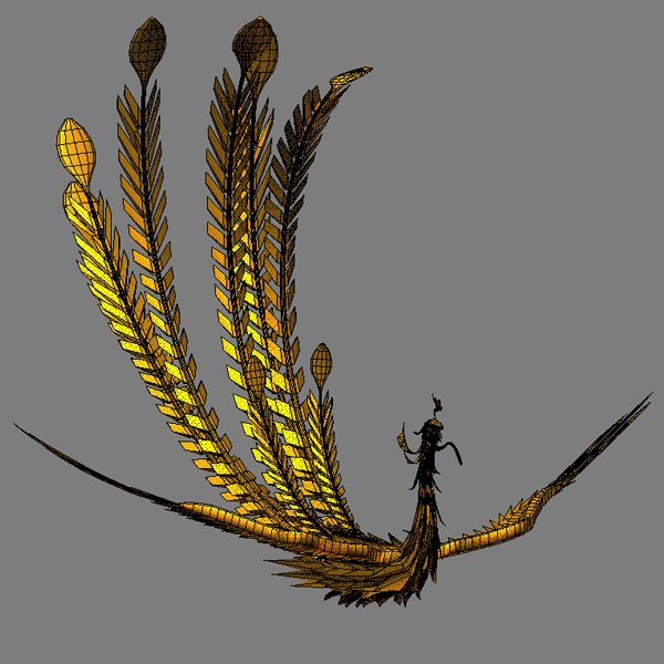 Phoenix 3D Model in Bird 3DExport