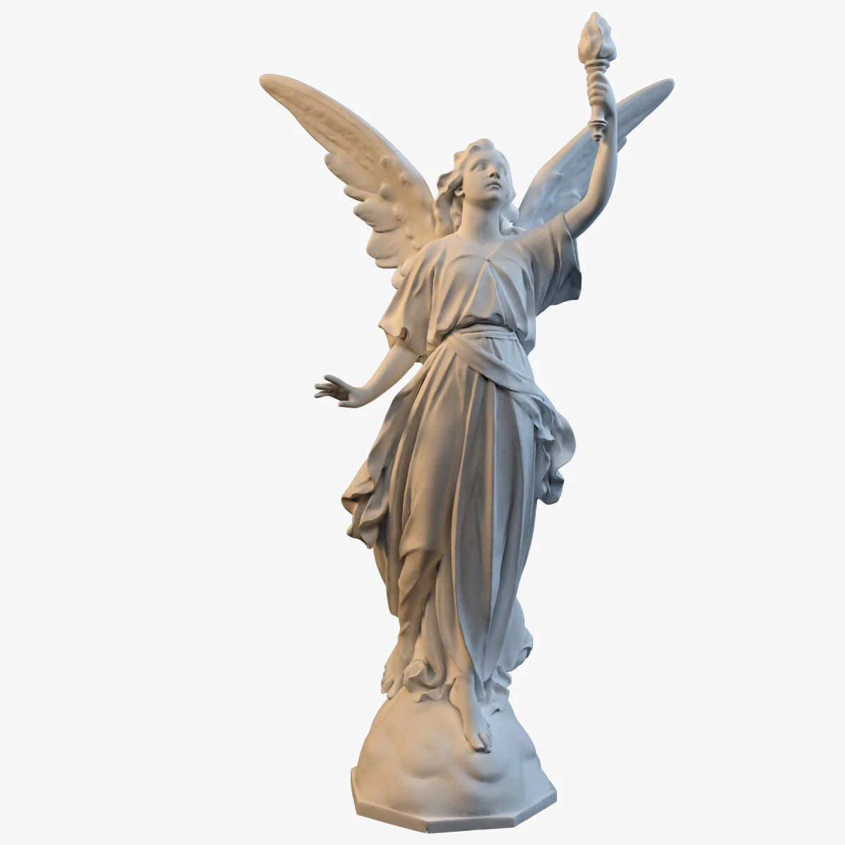goddess of victory 3D Model .c4d .max .obj .3ds .fbx .stl .blend 