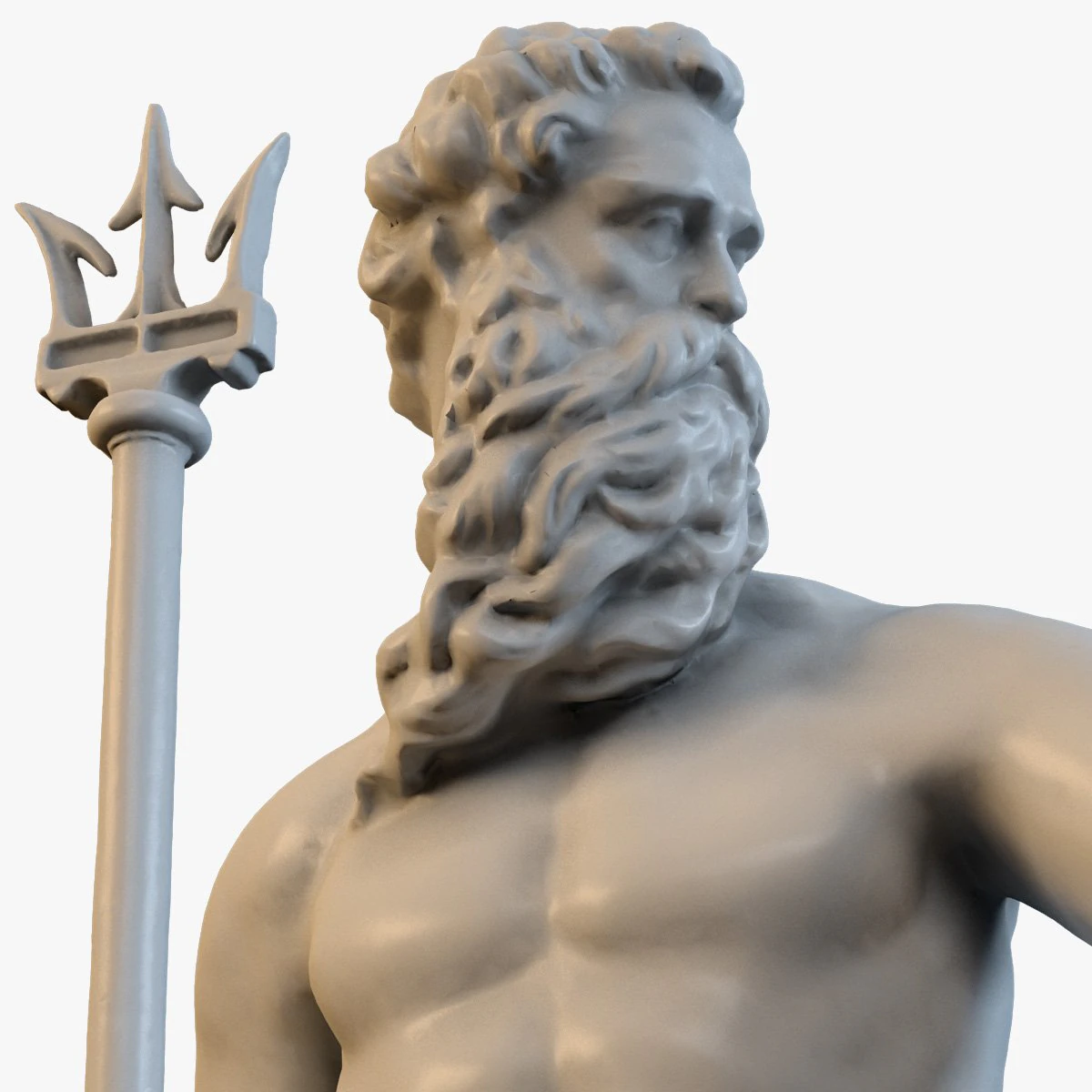 deus do mar poseidon Modelo 3D .c4d .max .obj .3ds .fbx .stl .blend 