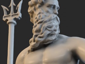 sea god poseidon 3D 모델