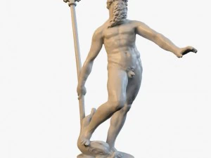 deus do mar poseidon Modelo 3D