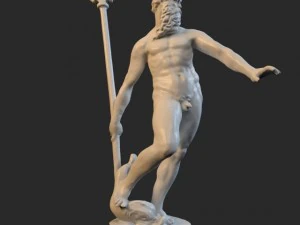 deus do mar poseidon Modelo 3D