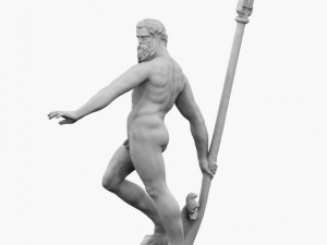 sea god poseidon 3D 모델
