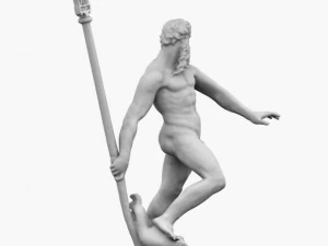 deus do mar poseidon Modelo 3D