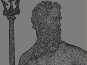 deus do mar poseidon Modelo 3D