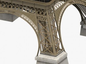 eiffel tower 3D 모델