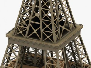 torre eiffel Modello 3D