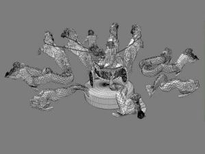 фонтан аполлона 3D Модель