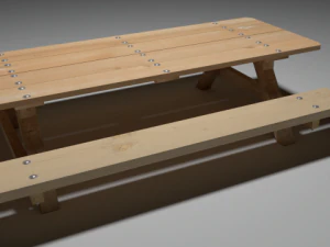 picnic table 3D Model
