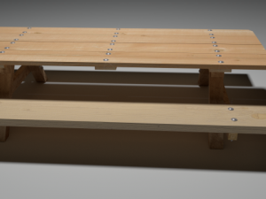 picnic table 3Dモデル